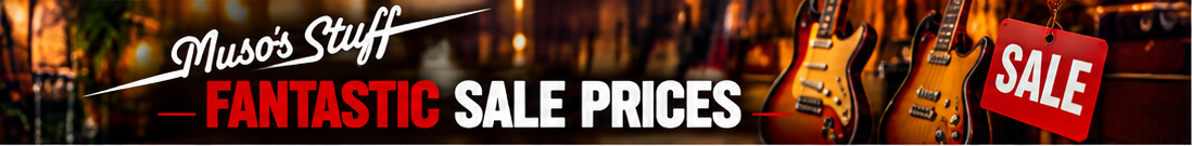 Muso's Stuff fantastic sale prices on musical instruments