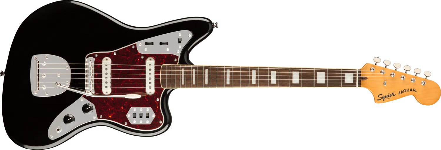 Classic Vibe 70s Jaguar Laurel Fingerboard Black