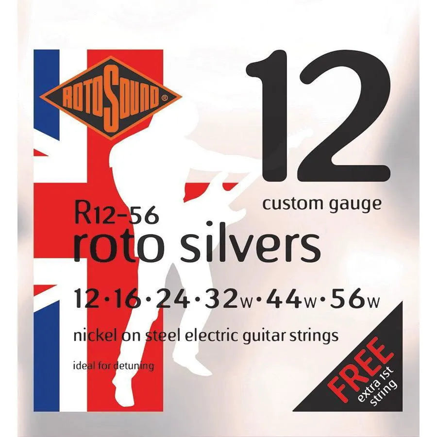 12-56 Roto Silvers Electric Set-Strings - Electric Guitar-Muso's Stuff