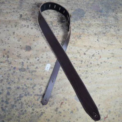 Colonial Leather 2.5-Inch Suede-Backed Brown Guitar Strap
