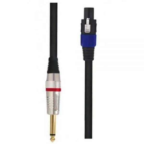 20 Ft Speaker Cable Speakon M To Straight Jack-Accessories - Cables & Adaptors-Muso's Stuff