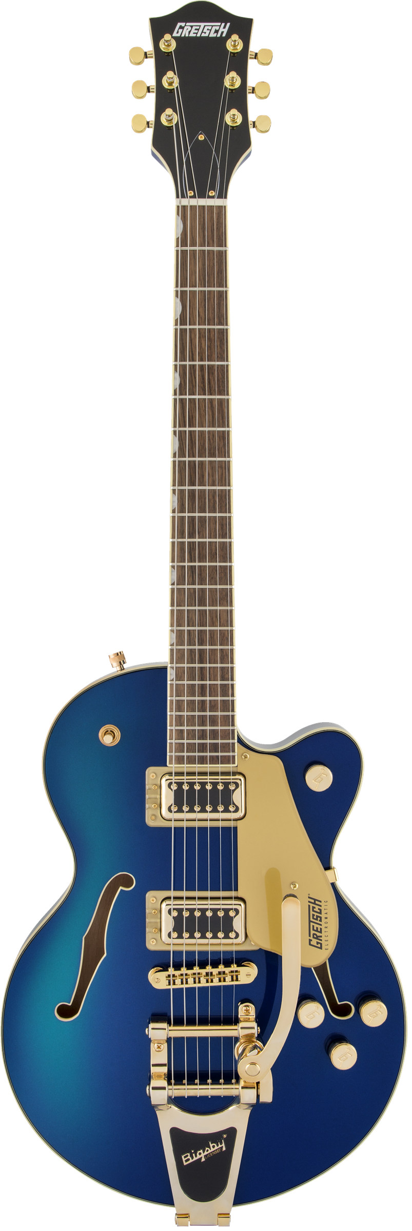G5655TG Electromatic Center Block Jr. Single-Cut with Bigsby and Gold Hardware Laurel Fingerboard Azure Metallic