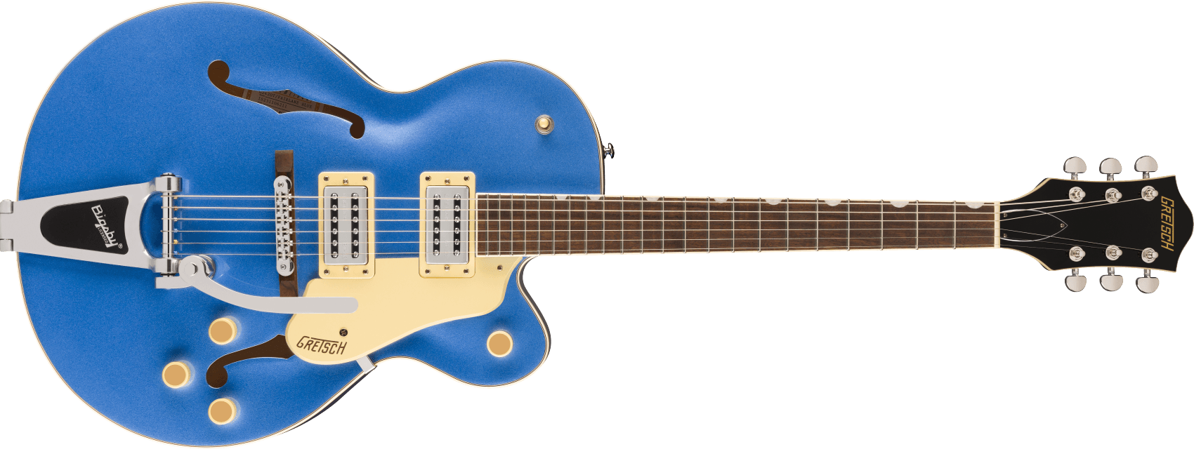 G2420T Streamliner Hollow Body with Bigsby Laurel Fingerboard BroadTron BT-3S Pickups Fairlane Blue