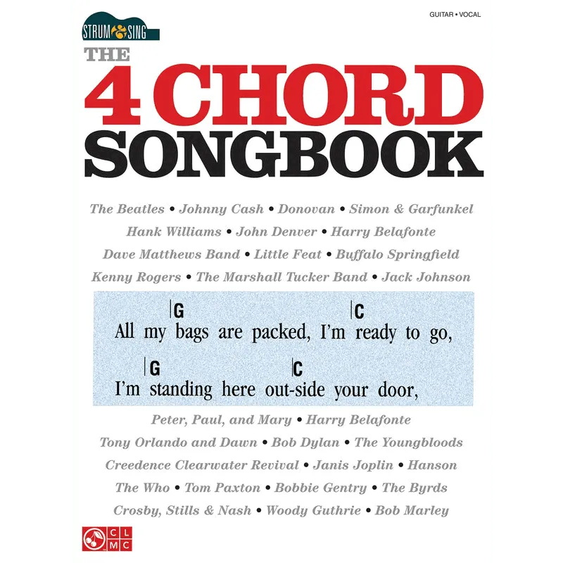 4 CHORD SONGBOOK STRUM & SING CHORDS & LYRICS-Print Music-Muso's Stuff