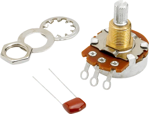 500K Split Shaft Potentiometer (Vol or Tone)-Guitars - Parts and Accessories-Muso's Stuff