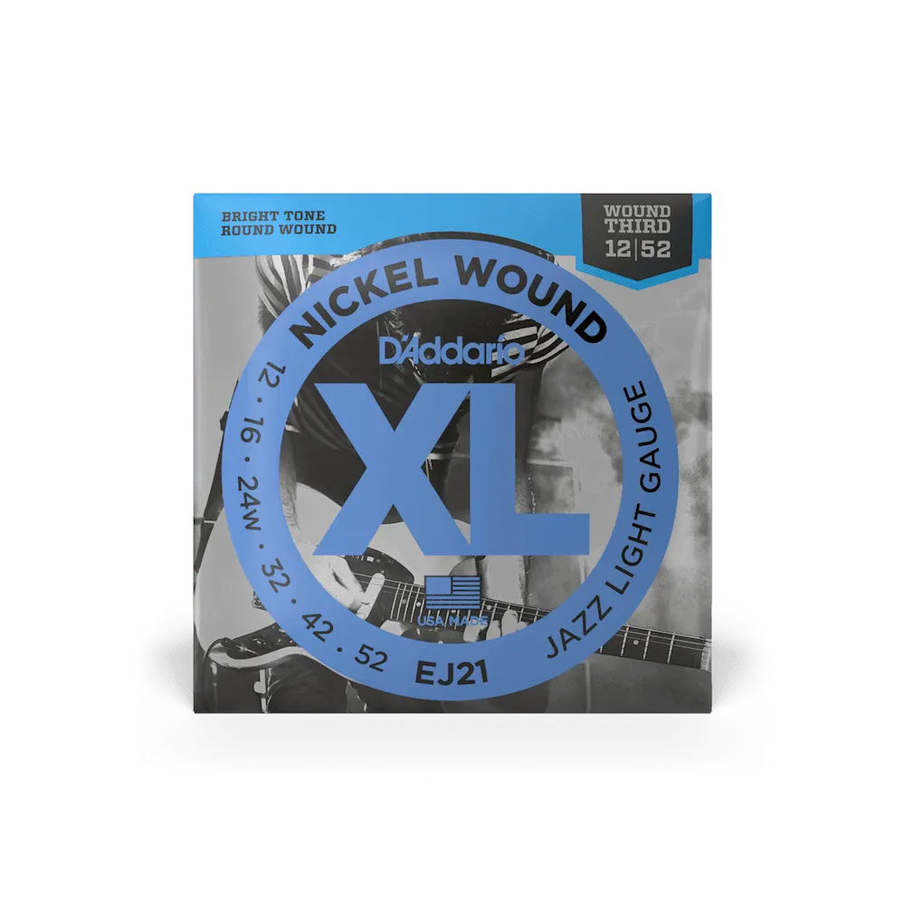 Daddario - Electric Guitar Strings Set N/W 12/52 Lgt Jazz-Strings - Electric Guitar-Muso's Stuff