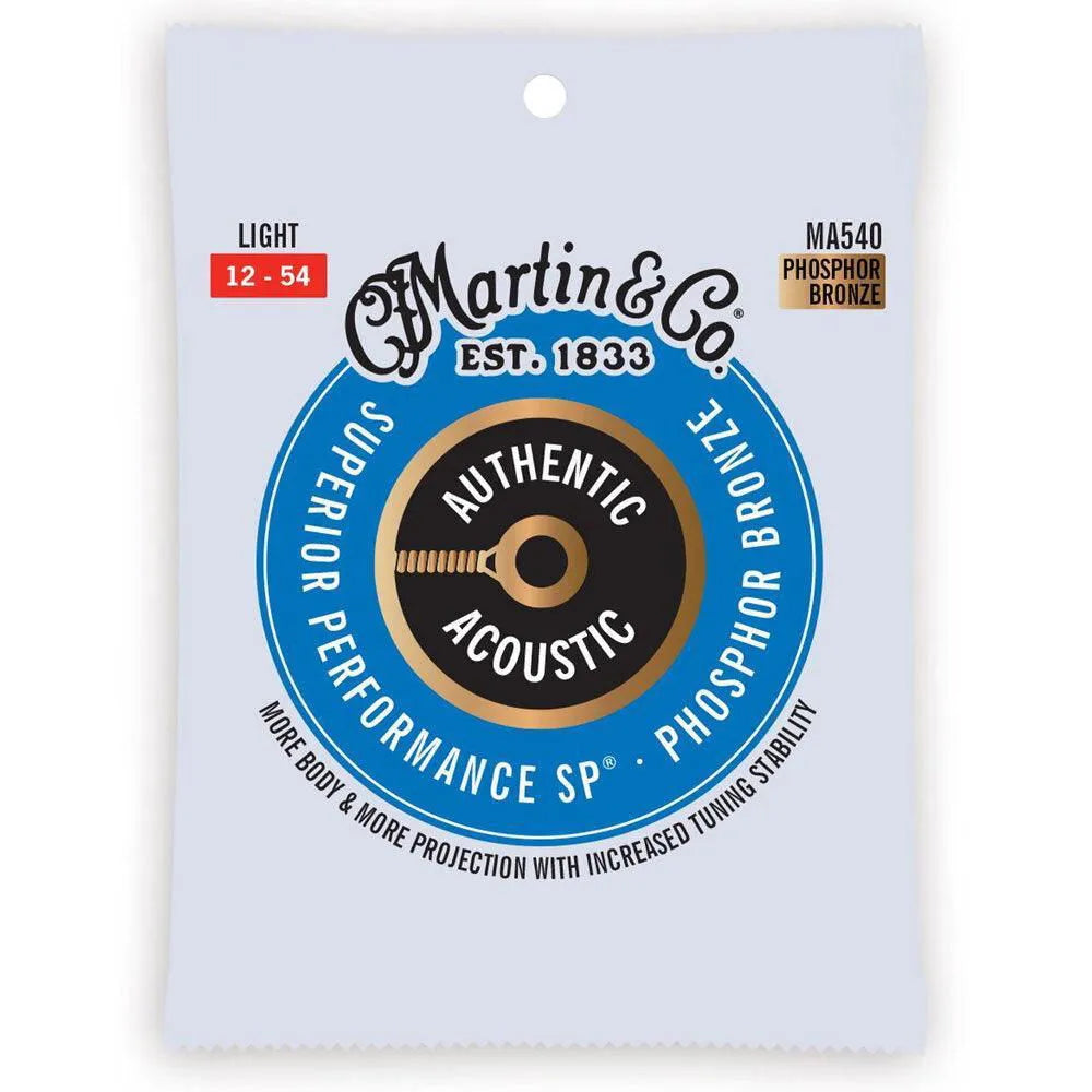 Martin Authentic 12/54 Phosphor Bronze Acoustic Guitar Strings-Strings - Acoustic Guitar-Martin-Muso's Stuff
