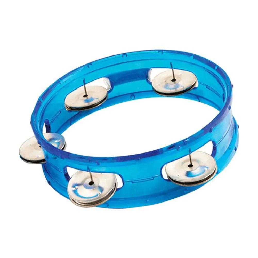 6 Inch Tambourine Trans Rim 05 Pr Jingles Blue-Drums & Percussion - Percussion-Muso's Stuff