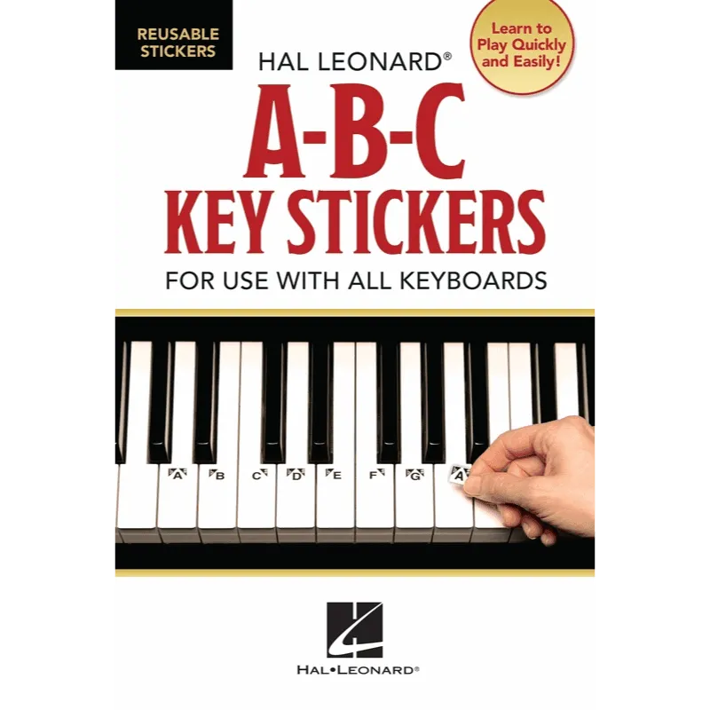 ABC KEYBOARD STICKERS-Print Music-Muso's Stuff