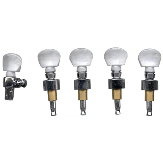 AMS - Banjo Machine Heads 5 Strings Chrome-Guitars - Parts and Accessories-Muso's Stuff