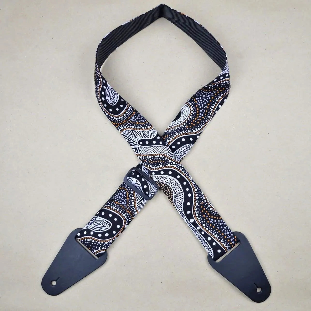 Aboriginal Art Rag Strap - Possum Dreaming-Straps-Muso's Stuff