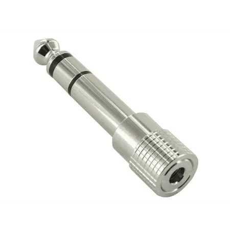 Adaptor 3.5Mm Stereo Socket F To 6.3 Stereo Male Jack Plug-Accessories - Cables & Adaptors-Muso's Stuff