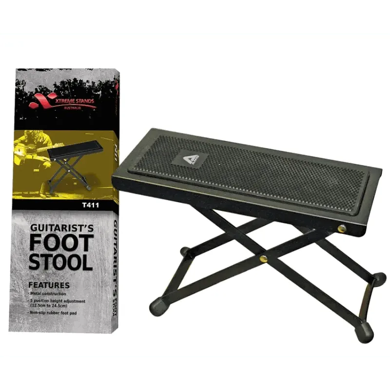 Ams Black Foot Stool-Stands-Muso's Stuff