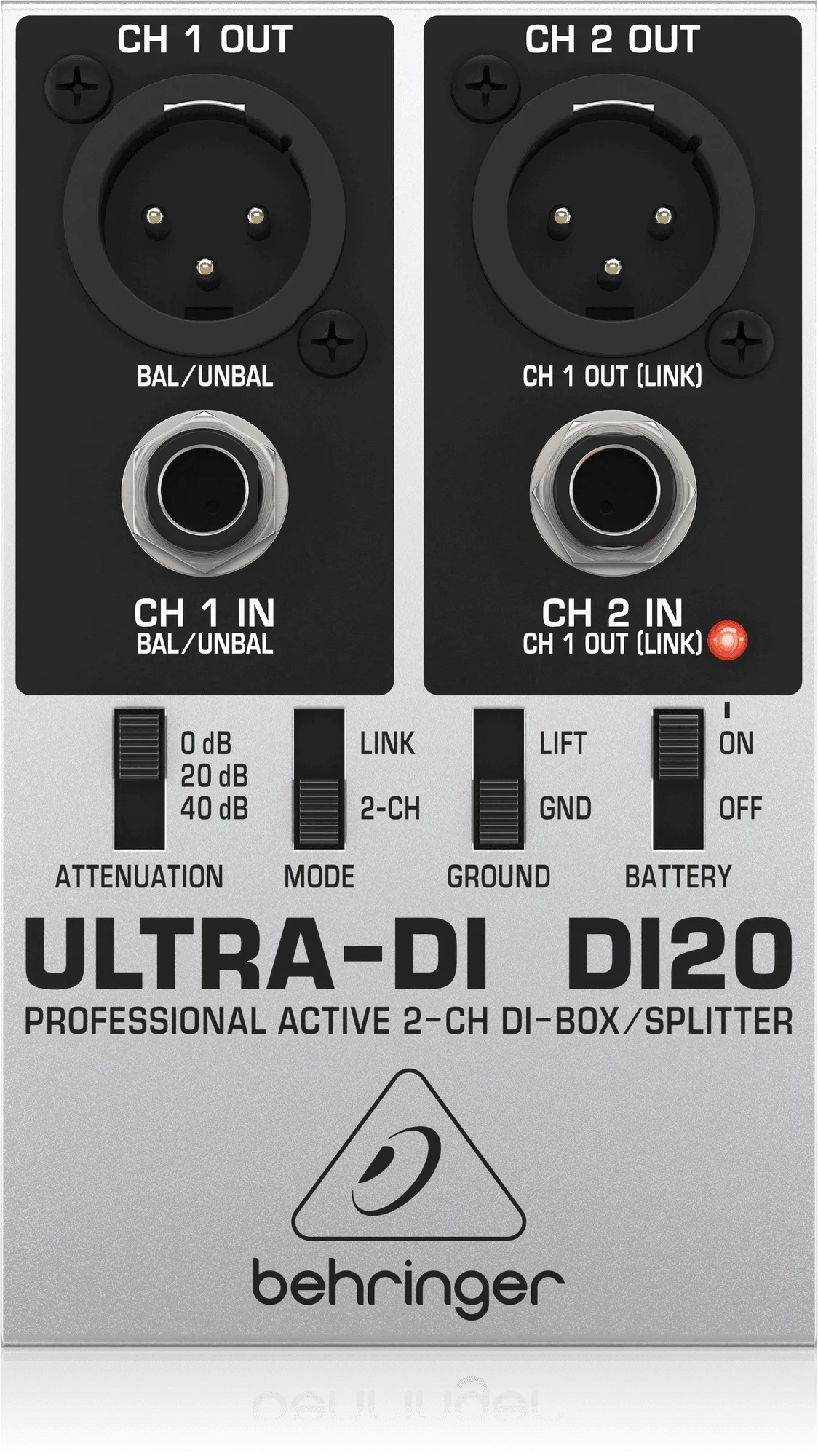 Behringer - 02 Channel Di Box Splitter Ultra Di Di20-Live & Recording-Muso's Stuff