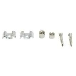 Chrome String Guide Retainer Set with Posts and Screw-Guitars - Parts and Accessories-Muso's Stuff