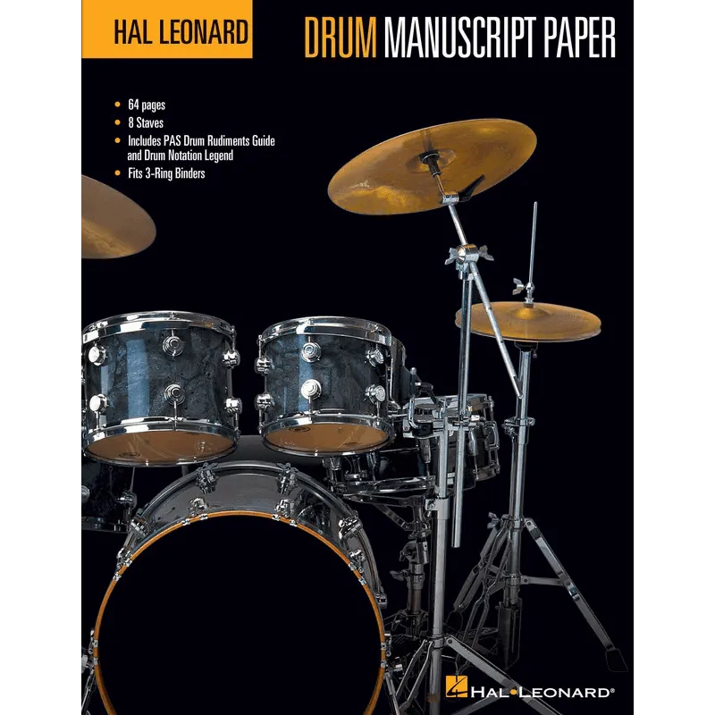 DRUM MANUSCRIPT PAPER-Print Music-Muso's Stuff