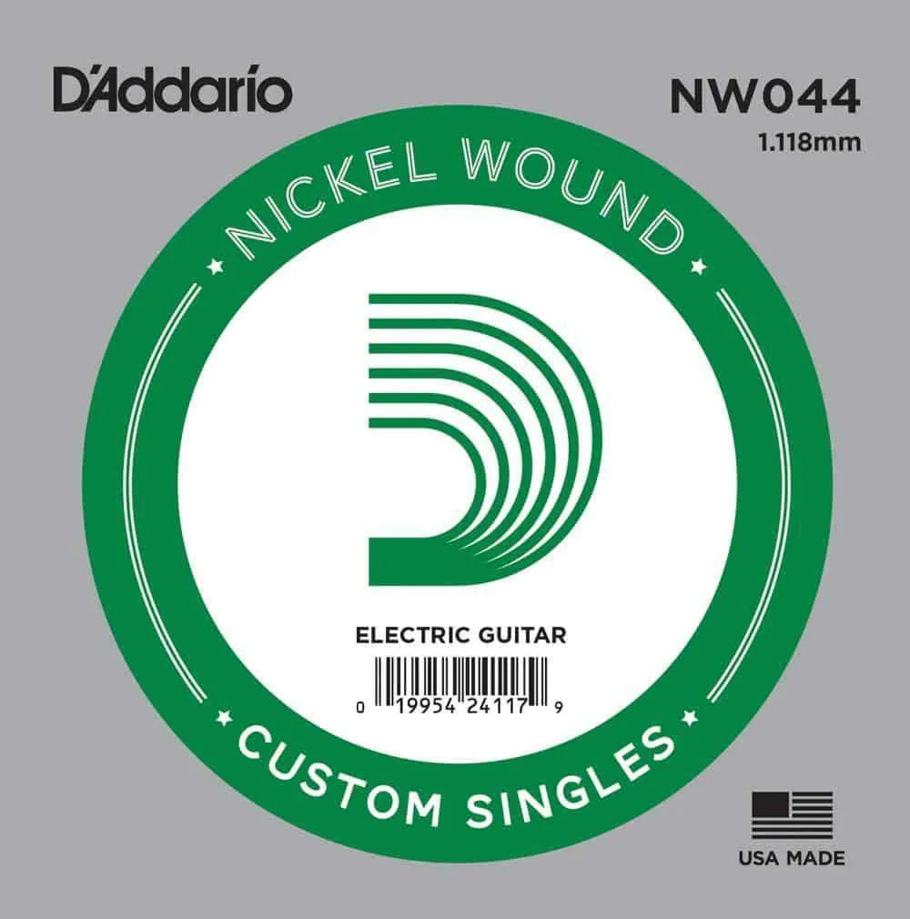 Daddario - Single .044 Electric Guitar String Nickle Wound NW044-Strings - Singles-Muso's Stuff