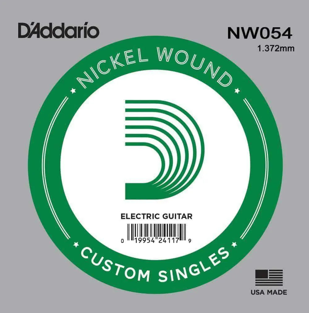 Daddario - Single .054 Electric Guitar String Nickle Wound NW054-Strings - Singles-Muso's Stuff