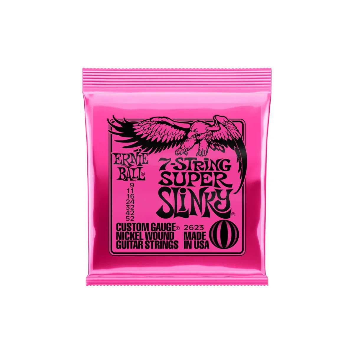 7-String Super Slinky Nickel Wound Set .009 - .052 Gauge