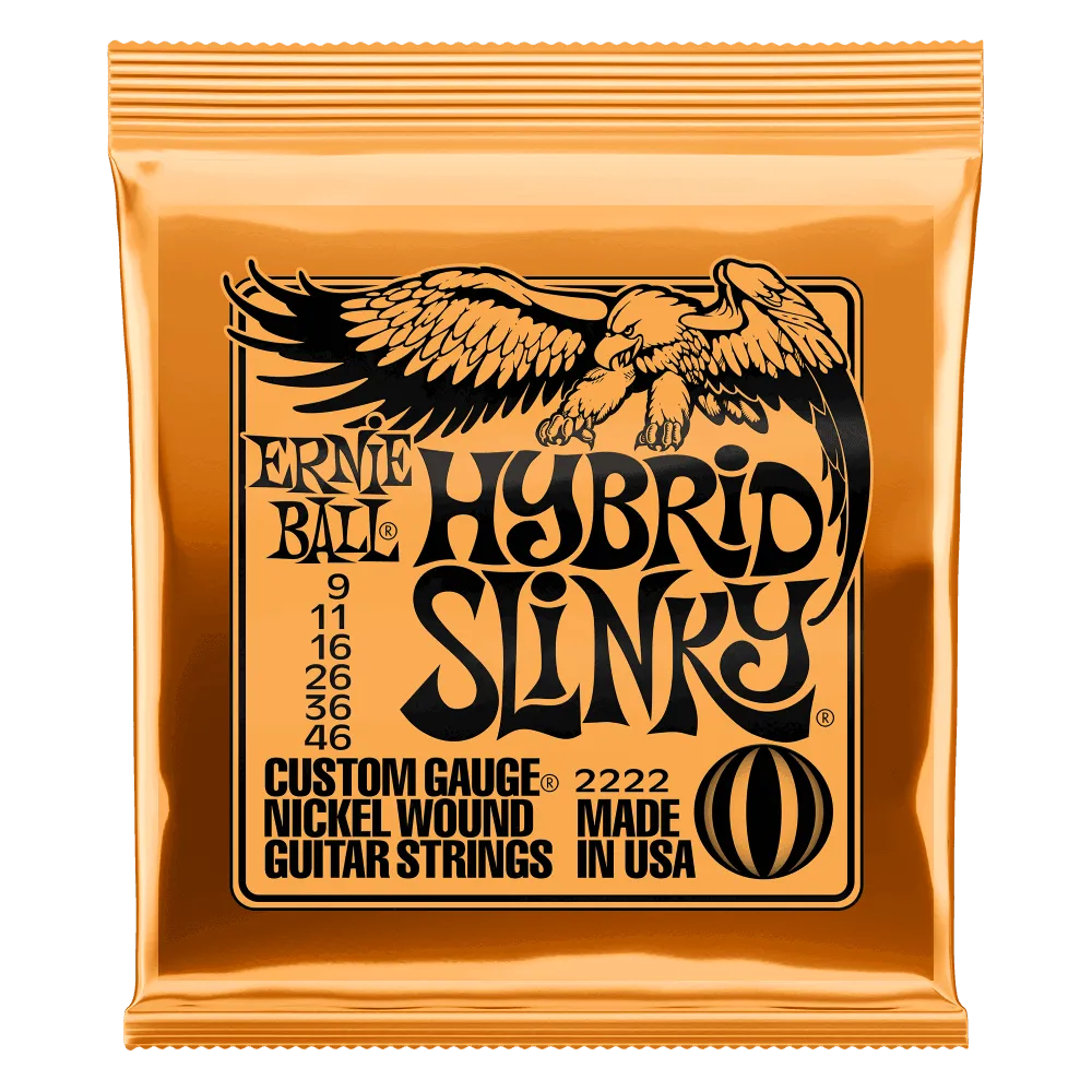 Hybrid Slinky 09-46 Electric Guitar Strings Set Nickel Wound 2222-Strings - Electric Guitar-Muso's Stuff