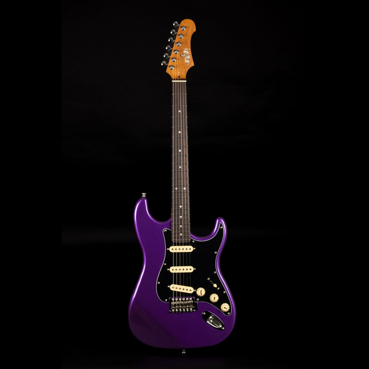 JET Guitars JS-300 Electric Guitar – Plum, Roasted Maple