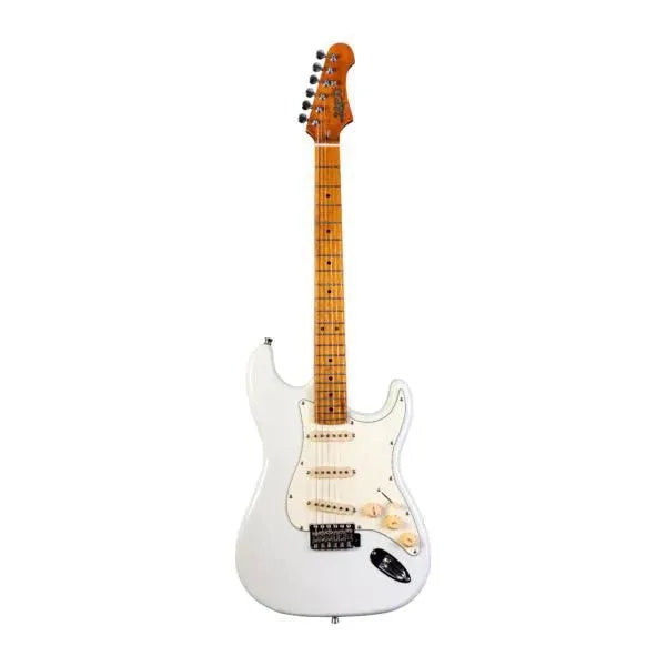 JS 300 Electric Guitar Olympic White Roasted Maple Neck-Guitars - Electric-Jet Guitars-Muso's Stuff