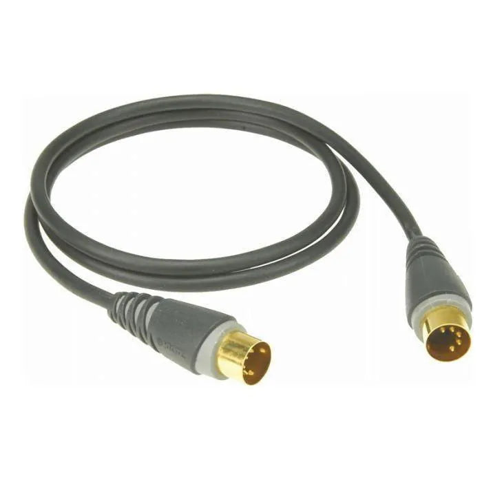Klotz 1.8M Midi 5 Pin Din My504 4 Core Shielded Gold-Accessories - Cables & Adaptors-Klotz-Muso's Stuff