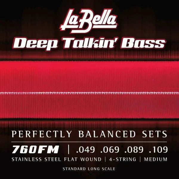 La Bella Bass Strings 760FM DTB Flatwound - MED 49-109-Strings - Bass-La Bella-Muso's Stuff