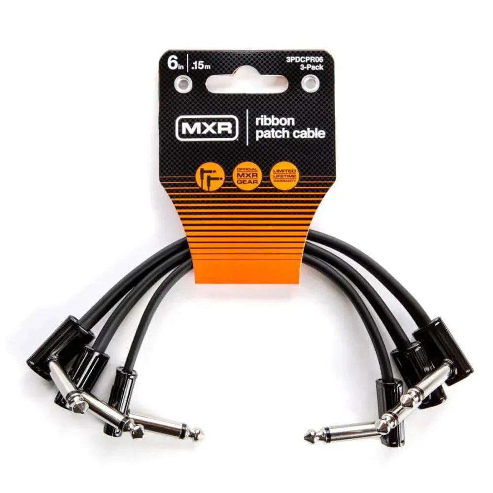 MXR Ribbon Patch Cable 6 Inch 3 Pack-Accessories - Cables & Adaptors-MXR-Muso's Stuff