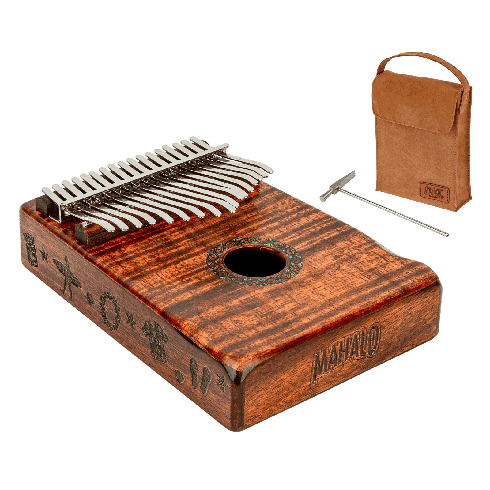 Mahalo 17 Note Kalimba Traditional-Drums & Percussion - Percussion-Mahalo-Muso's Stuff