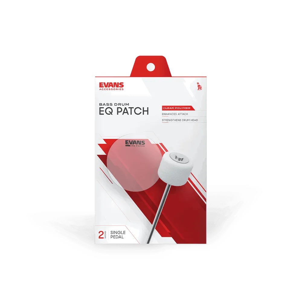 Evans EQ Single Pedal Patch Clear Plastic-Drums & Percussion - Drum Heads-Muso's Stuff