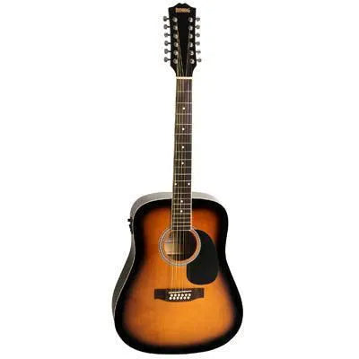Redding 12 String Acoustic w/Pickup Tobacco Sunburst-Guitars - Electro-Acoustic-Redding-Muso's Stuff