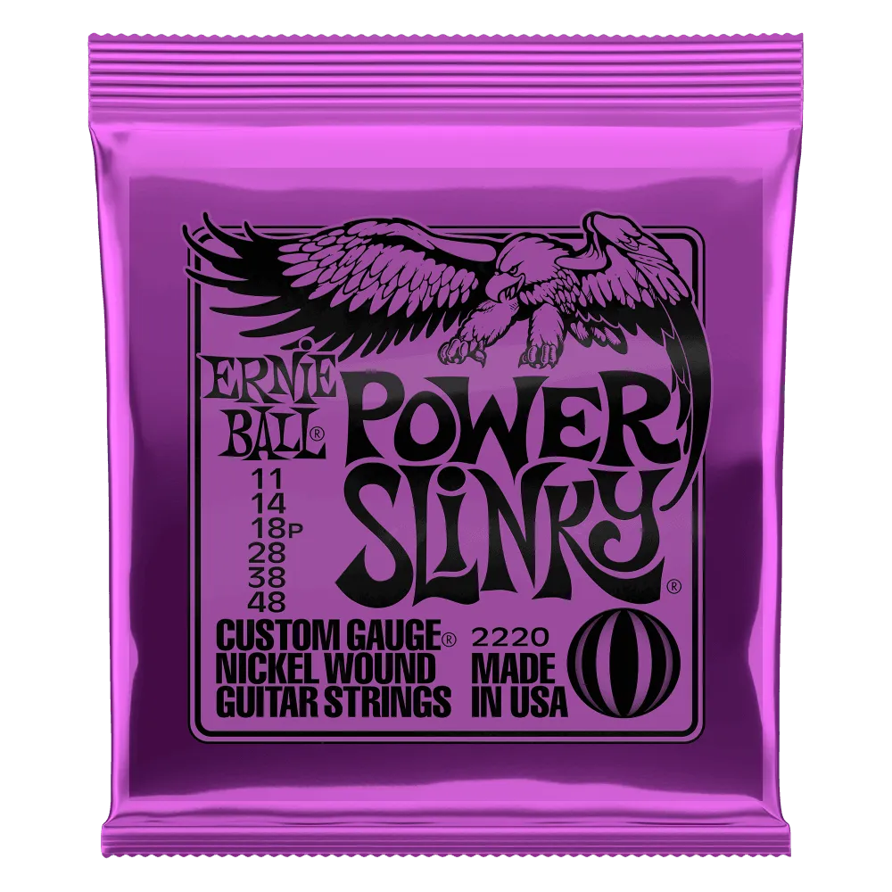 Power Slinky 11-48 Electric Guitar Strings Set Nickel Wound 2220-Strings - Electric Guitar-Ernie Ball-Muso's Stuff