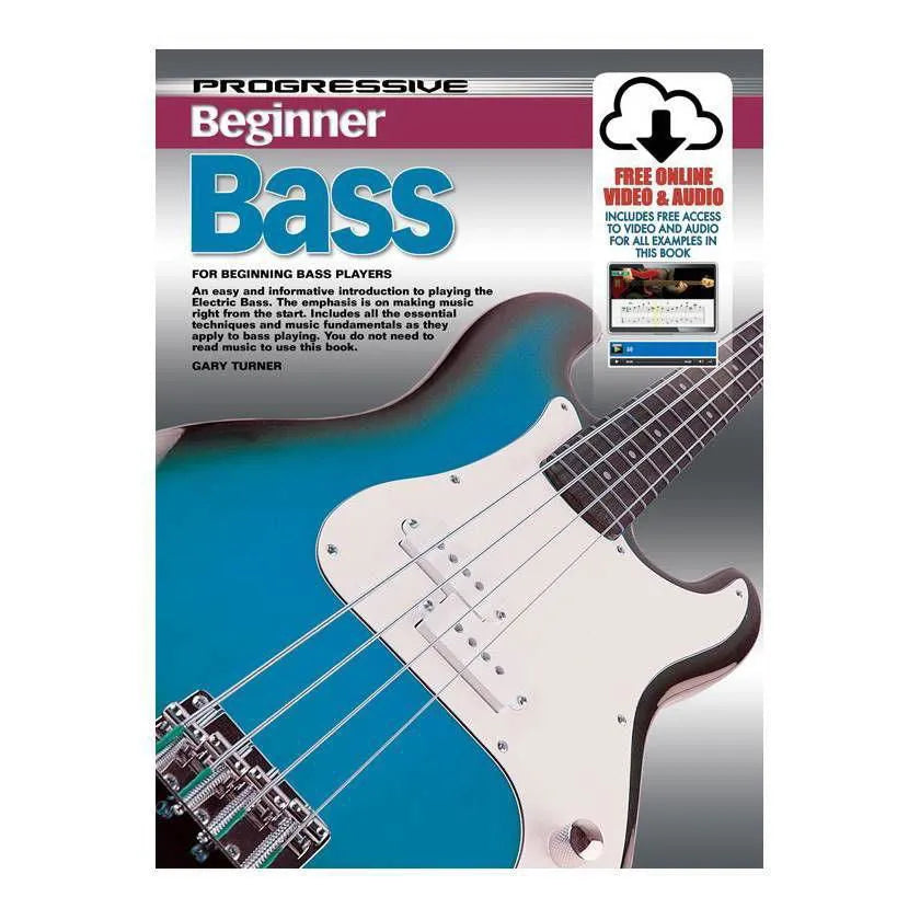 Progressive Beginner Bass Book-Print Music-Pro-Muso's Stuff