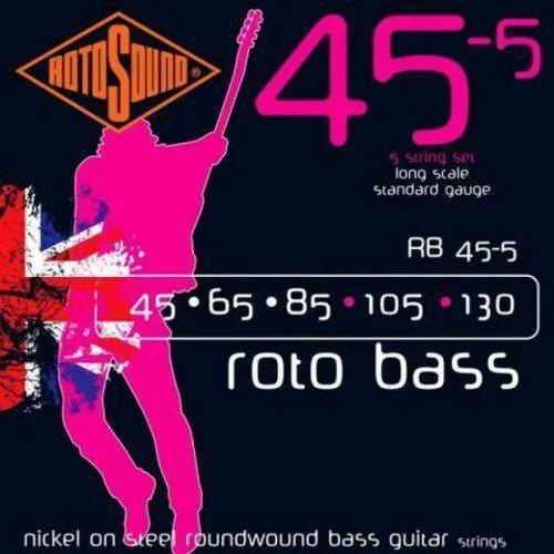 RB455 Rotobass 5 String Standard 15-130-Strings - Bass-Rotosound-Muso's Stuff