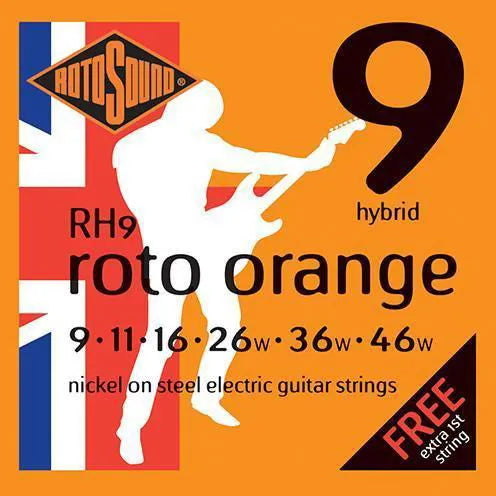 RH9 Roto Orange Electric String-Strings - Electric Guitar-Rotosound-Muso's Stuff