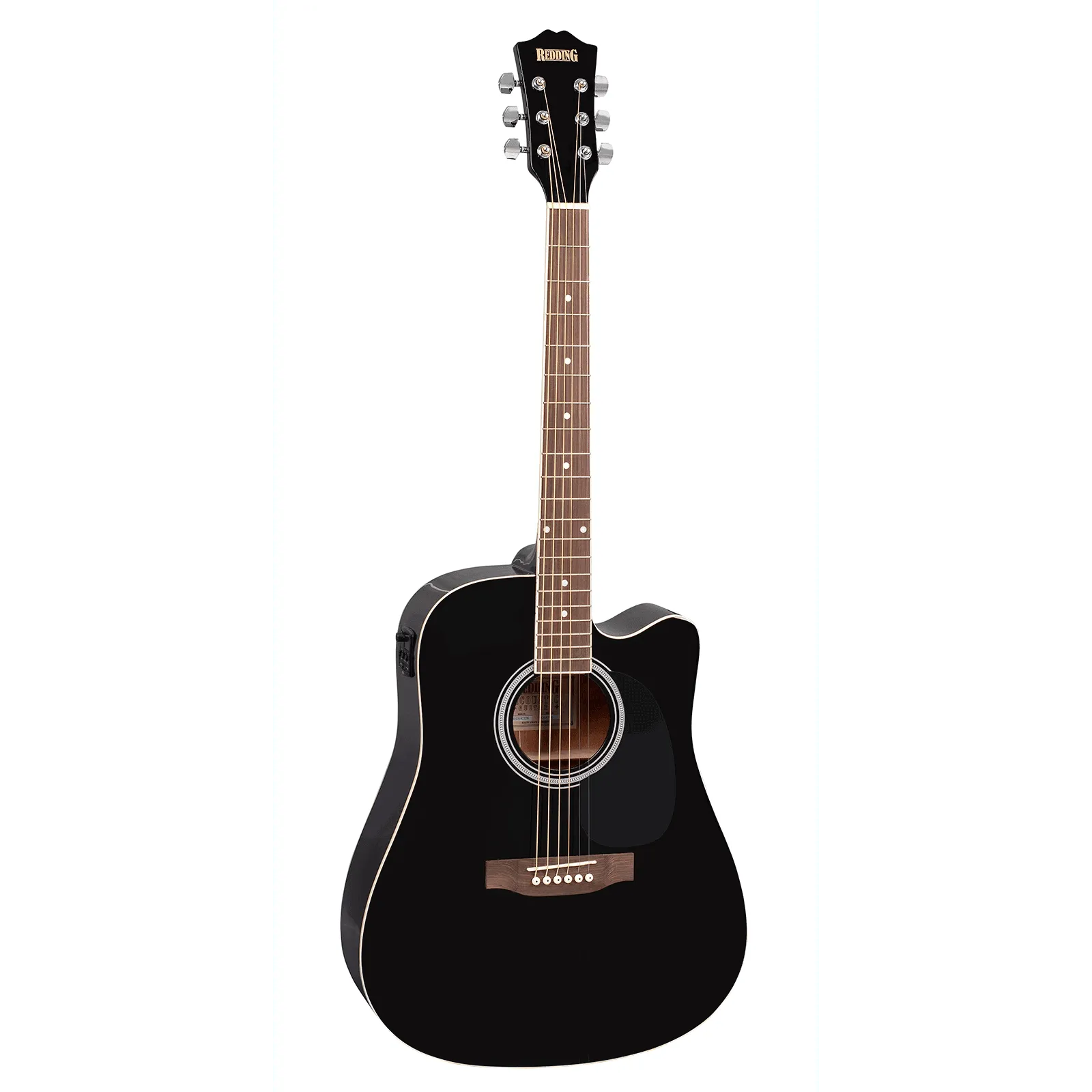 Electro-Acoutsic Cutaway Dreadnought Guitar Black-Guitars - Acoustic-Muso's Stuff