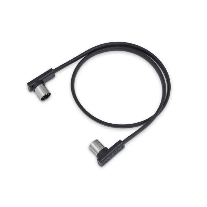 RockBoard Flat Patch Midi Cable 60cm Black-Accessories - Cables & Adaptors-Rockboard-Muso's Stuff