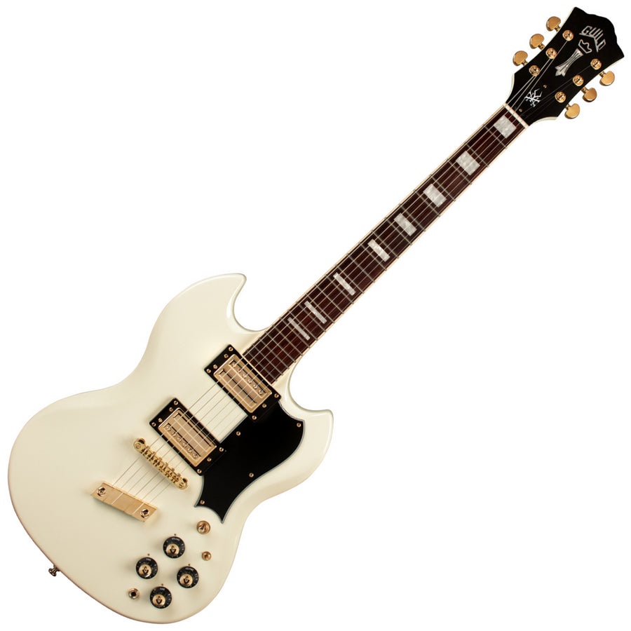 S-100 Polara Kim Thayil Signature Electric Guitar - Vintage White