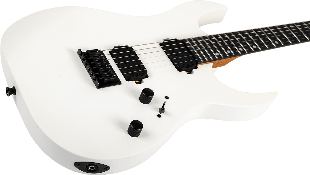 Spira S-400-MWH Super Stratacaster Electric Guitar – Satin White