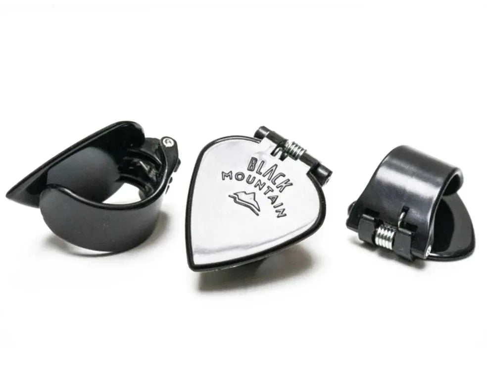 Spring Loaded Thumb Pick Black Jazz Tip 1.5mm-Guitars - Picks-Black Mountain-Muso's Stuff