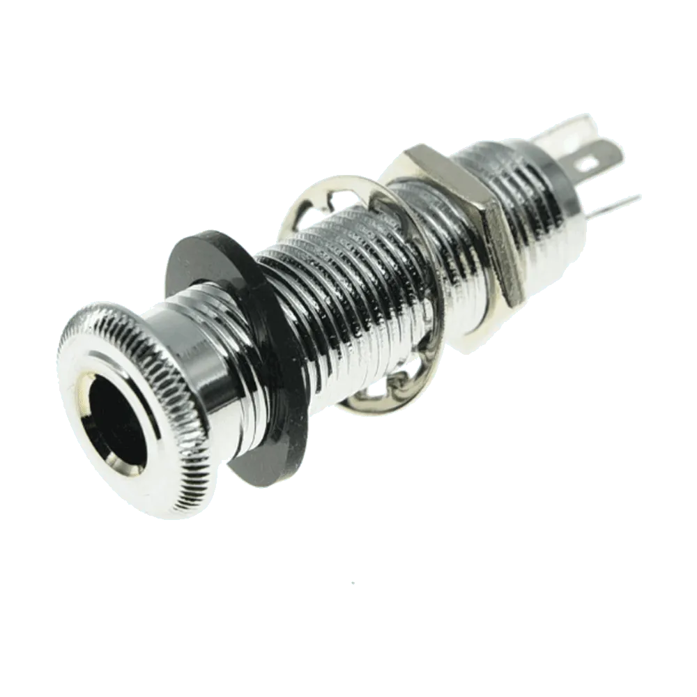 Stereo Barrel Jack Chrome-Guitars - Parts and Accessories-AMS-Muso's Stuff