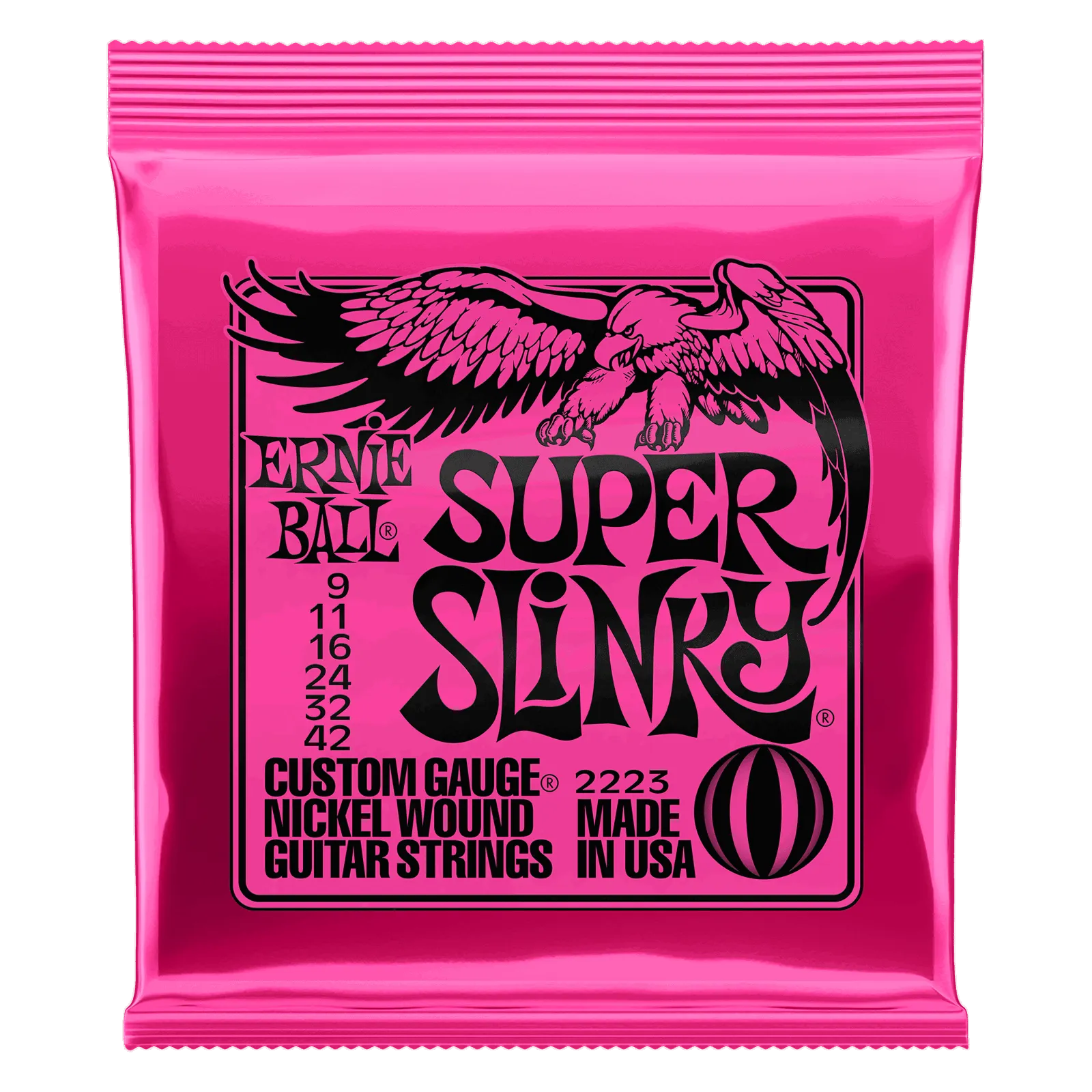 Super Slinky 09-42 Electric Guitar Strings Set Nickel Wound 2223-Strings - Electric Guitar-Ernie Ball-Muso's Stuff