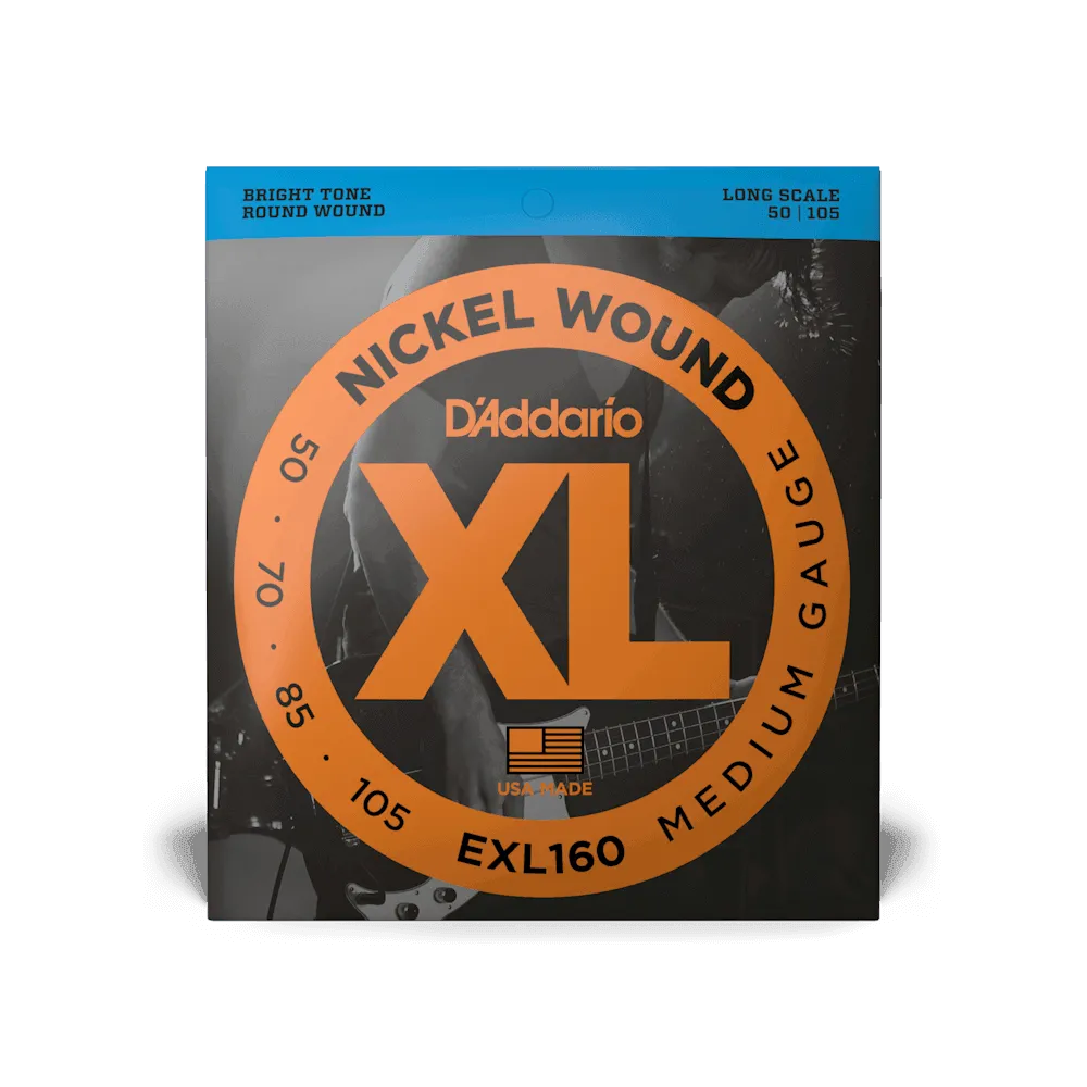Daddario - Bass Guitar Strings Set 50/105 N-R/W Regular Long-Strings - Bass-Muso's Stuff
