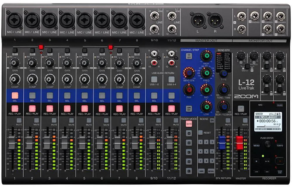 Zoom Livetrak L-12-Live & Recording - Mixers-Zoom-Muso's Stuff
