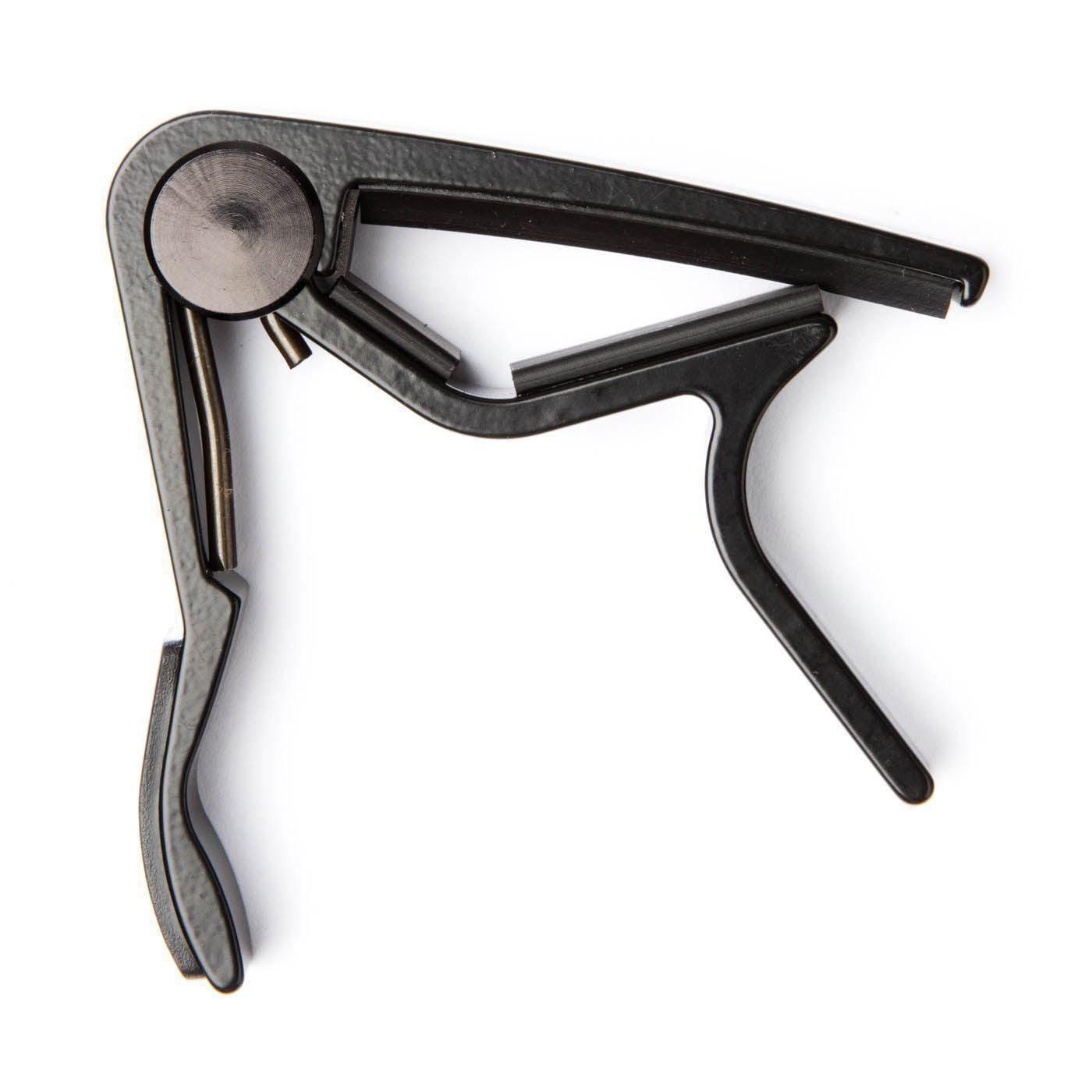 Capo Guitar Acoustic Curved Trigger Smoked Chrome - Capos by Jim Dunlop at Muso's Stuff