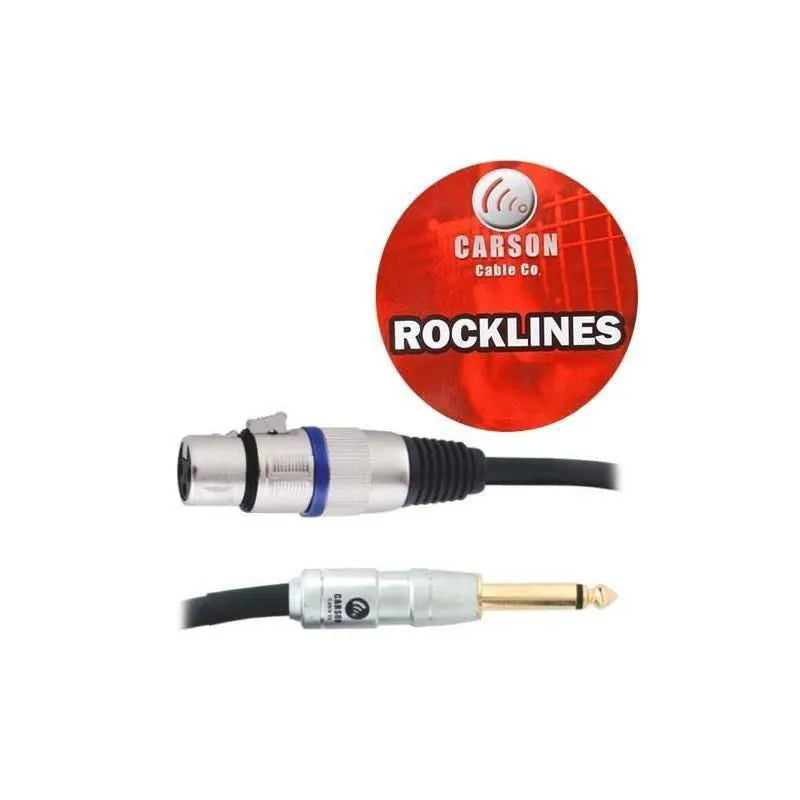 Carson Rocklines 3ft 6.3mm Mono Jack to XLR Female Cable