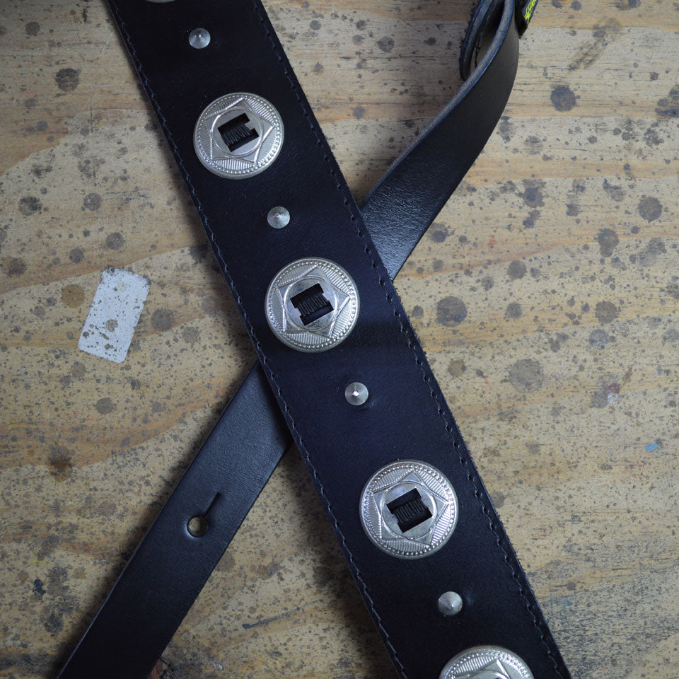 Colonial Leather 2.5 inch Guitar Strap Concho - BAVC