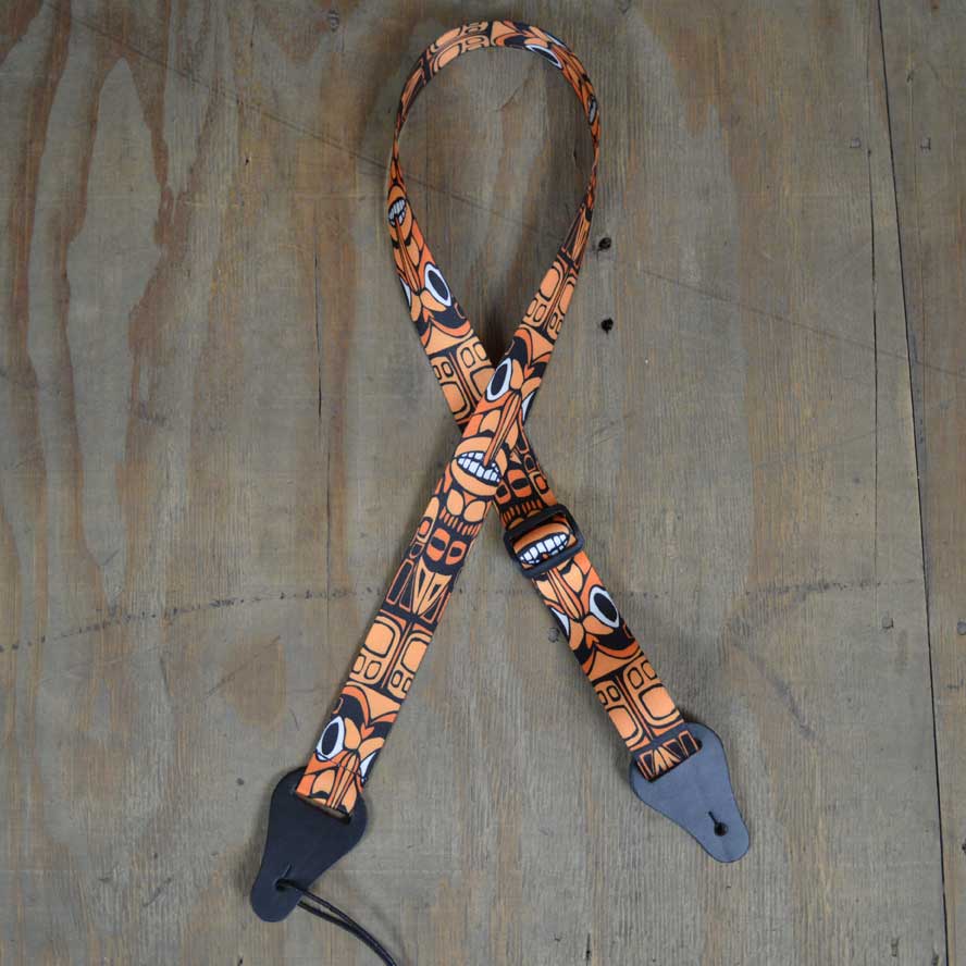 Colonial Leather Ukulele Strap Tiki - DSUKE-TIKI