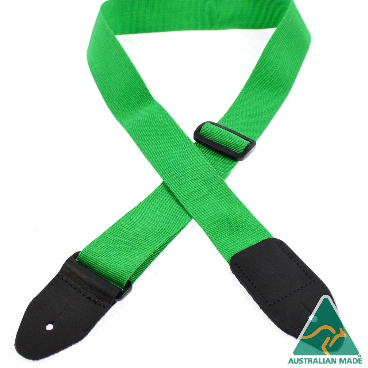 Colonial Leather Guitar Strap Poly Web Lime - POLY-LIME